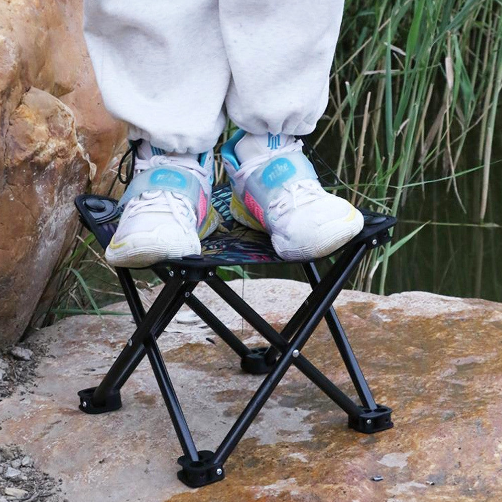 Складаний стільчик до 100кг, 29,4х29,4х23,4 см / Стілець похідний для риболовлі / Стілець для пікніка / Стілець для кемпінгу