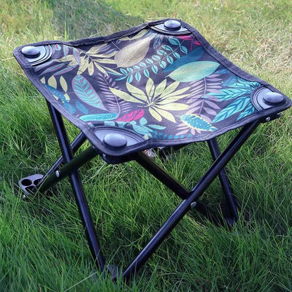 Складаний стільчик до 100кг, 29,4х29,4х23,4 см / Стілець похідний для риболовлі / Стілець для пікніка / Стілець для кемпінгу