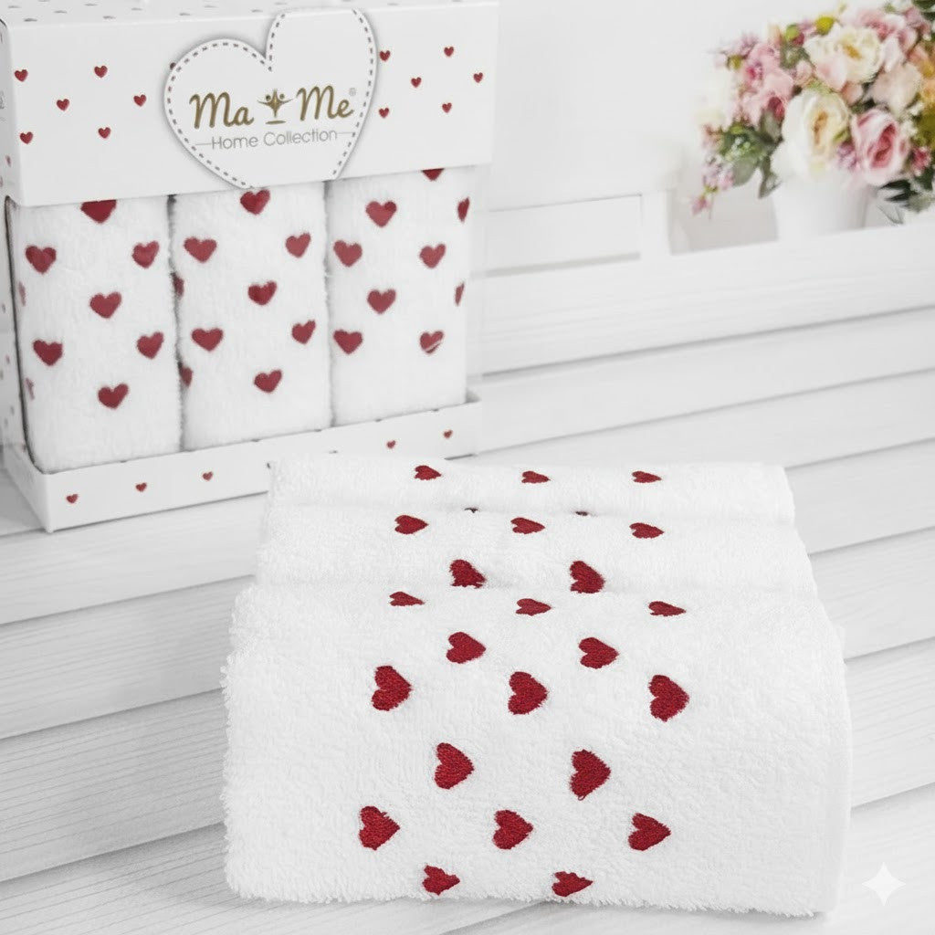 Бамбукові рушники для кухні 30х50см, 3шт/уп, Mame Heart / Набір рушників / Кухонні рушники