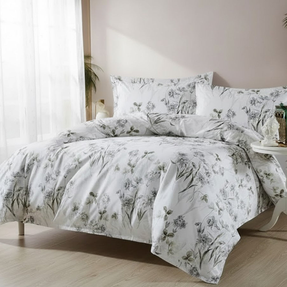 Комплект постільної білизни попліновий, Євро розмір, Romeo home Tensel Poplin Ginepro / Постільна білизна поплінова