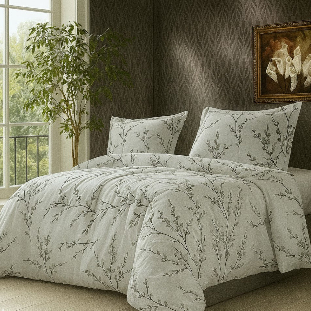 Комплект постільної білизни попліновий, Romeo home Poplin Kares / Набір постільної білизни бавовняний