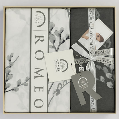Комплект постільної білизни попліновий, Romeo home Poplin Kares / Набір постільної білизни бавовняний