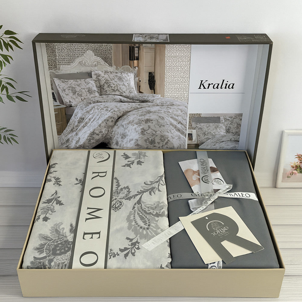 Комплект постільної білизни попліновий, Romeo home Poplin Kralia / Набір постільної білизни