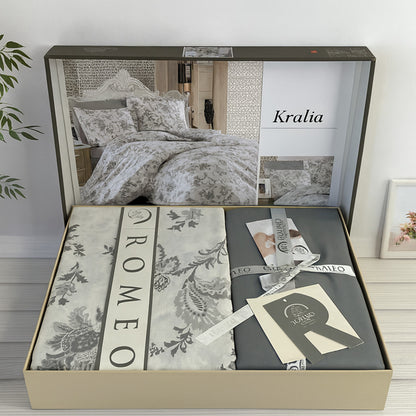 Комплект постільної білизни попліновий, Romeo home Poplin Kralia / Набір постільної білизни