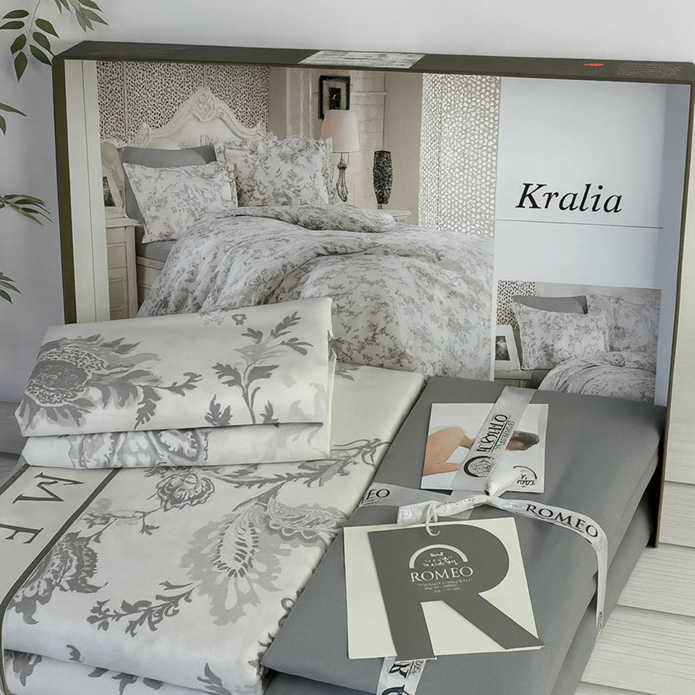 Комплект постільної білизни попліновий, Romeo home Poplin Kralia / Набір постільної білизни