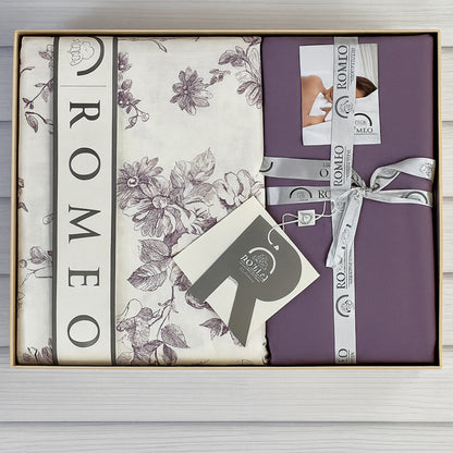 Комплект постільної білизни попліновий, Romeo home Poplin Purtane / Набір постільної білизни бавовняний