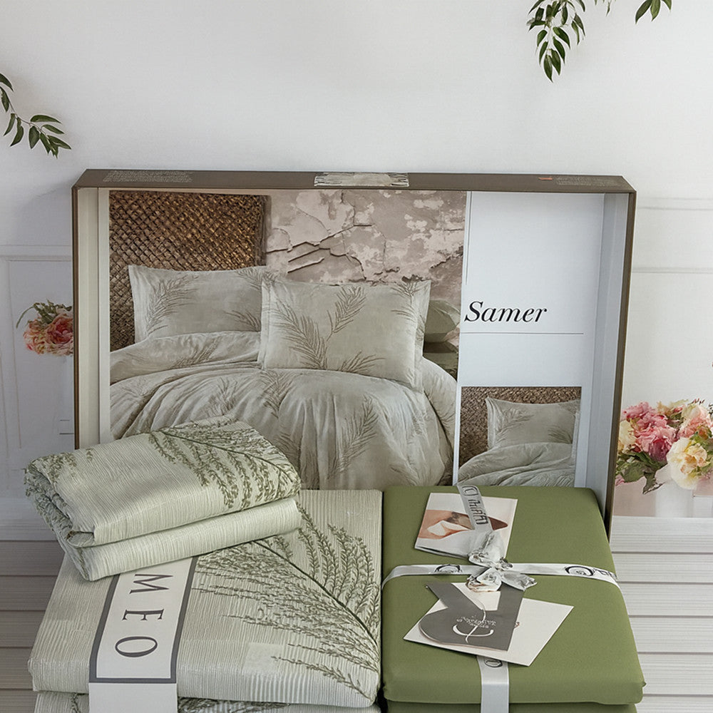 Комплект постільної білизни попліновий, Romeo home Poplin Samer / Набір постільної білизни бавовняної