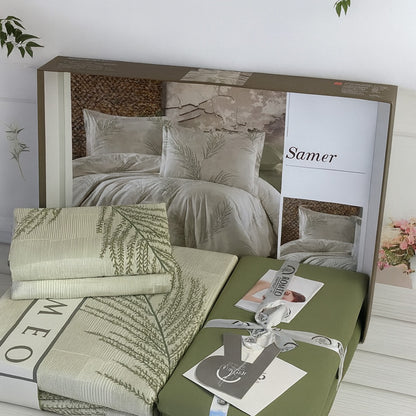 Комплект постільної білизни попліновий, Romeo home Poplin Samer / Набір постільної білизни бавовняної