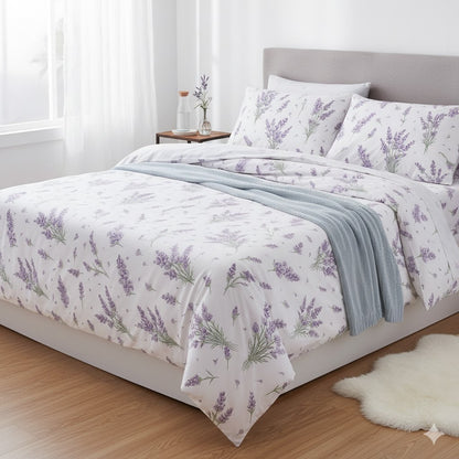 Постільна білизна бавовна, Євро розмір, подарункова упаковка, Romeo Home Poplin Butterfly 2 / Комплект постільної білизни