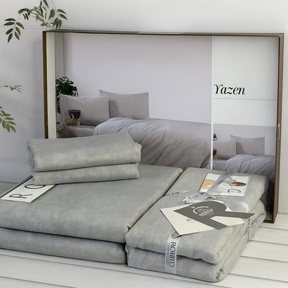 Комплект постільної білизни попліновий, Romeo home Poplin Yazen / Набір постільної білизни / Постіль бавовняна