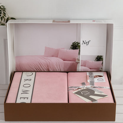 Комплект постільної білизни попліновий, Romeo home Poplin Nef / Набір постільної білизни / Постіль бавовняна