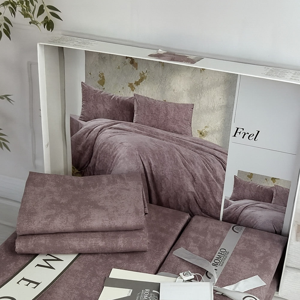 Комплект постільної білизни попліновий, Romeo home Poplin Frel / Набір постільної білизни / Постіль бавовняна