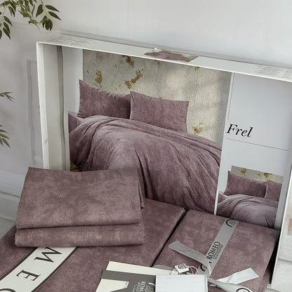 Комплект постільної білизни попліновий, Romeo home Poplin Frel / Набір постільної білизни / Постіль бавовняна
