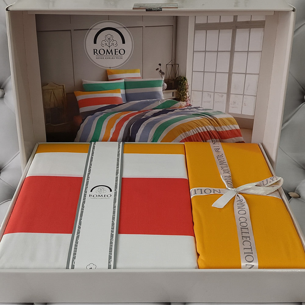 Комплект постільної білизни, Євро розмір, Romeo Ran.Custom colors / Набір постільної білизни бавовняний