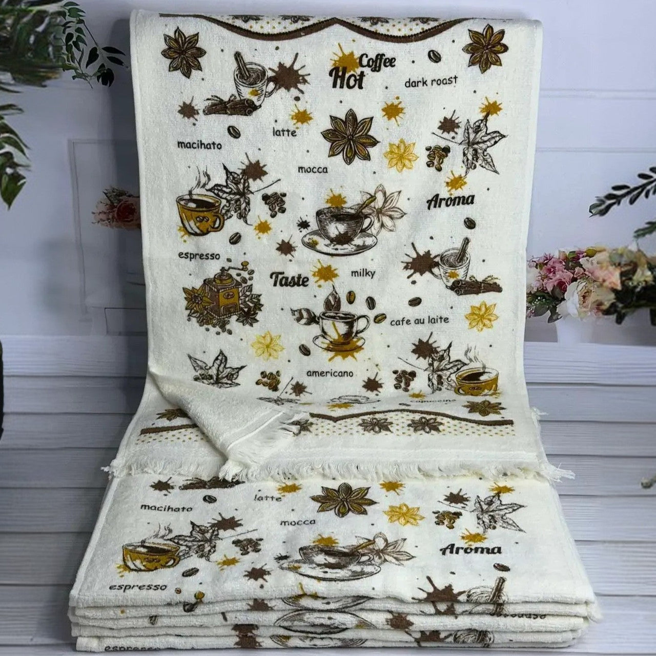 Набір рушників, 12 шт/уп., 40x60 см., ANT Mame / Набір бавовняних рушників / Комплект рушників