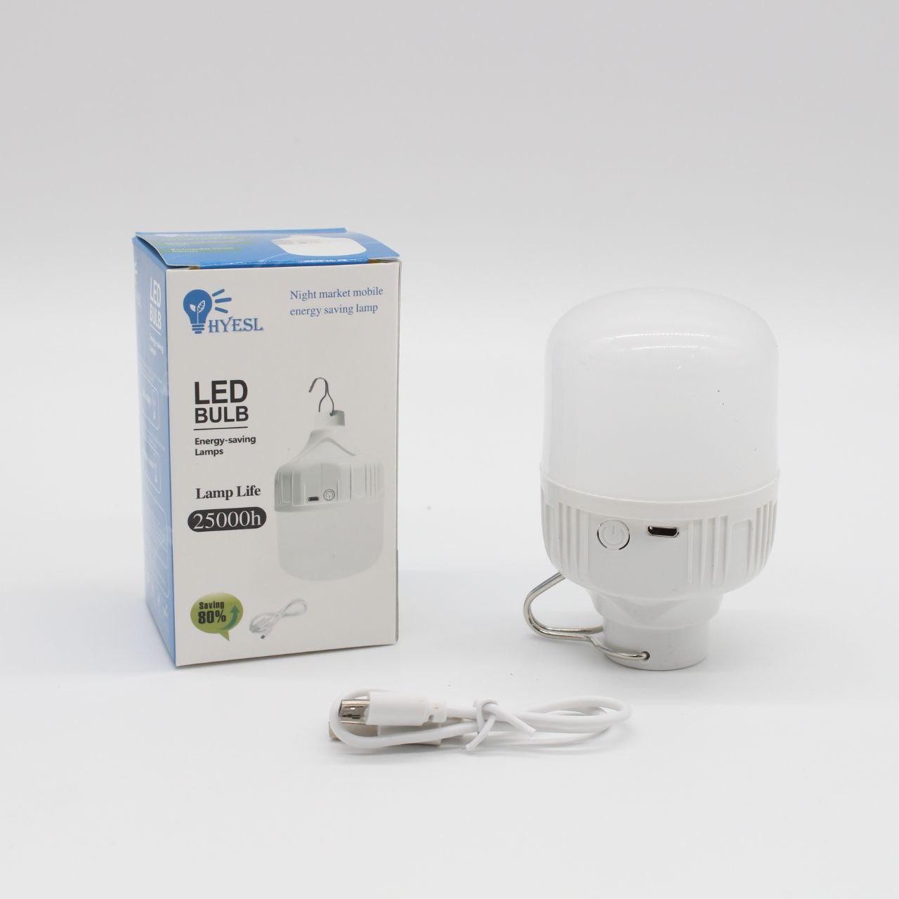 Акумуляторна лампа для кемпінгу з гачком 5Вт, USB, HY-701 / Переносний світильник на акумуляторі