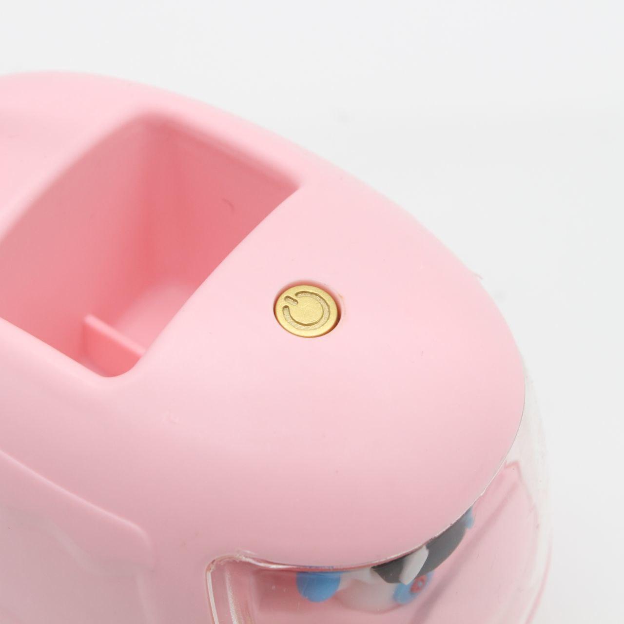 Дитяча настільна лампа Космонавт + набір наклейок, Розовый / Акумуляторний світильник з органайзером