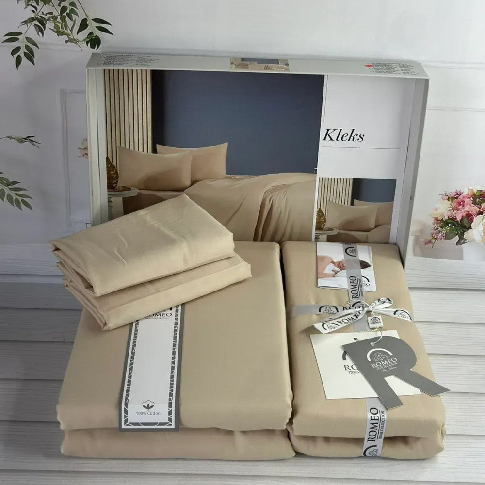 Комплект постільної білизни, Євро розмір, Romeo home Kleks / Бавовняна постільна білизна