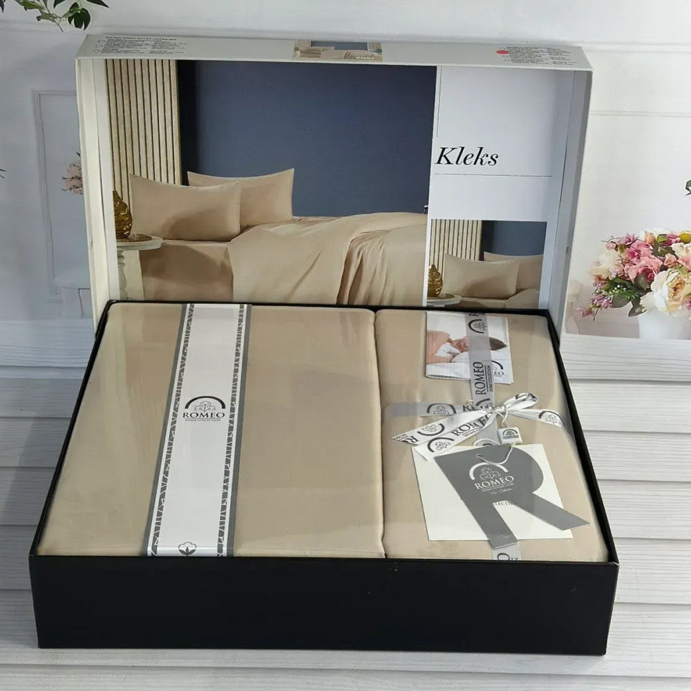 Комплект постільної білизни, Євро розмір, Romeo home Kleks / Бавовняна постільна білизна