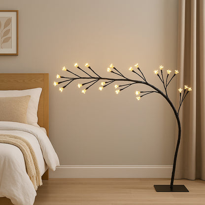 Світлодіодне дерево, 480 LED, 1.5м, USB, Чорний /батарейки / Декоративна LED лампа-нічник / Світильник дерево