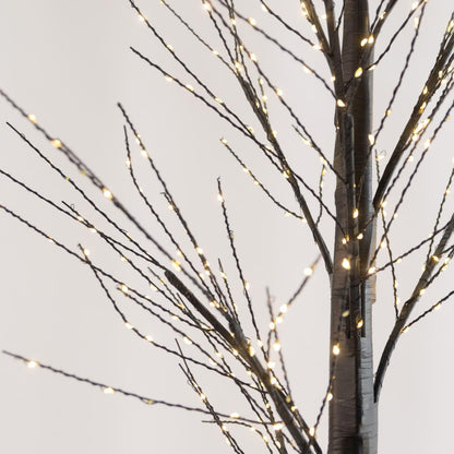 Світлодіодне декоративне дерево, 480 LED, 1.5м, USB, Чорний /батарейки / Декоративна LED лампа-нічник / Світильник дерево