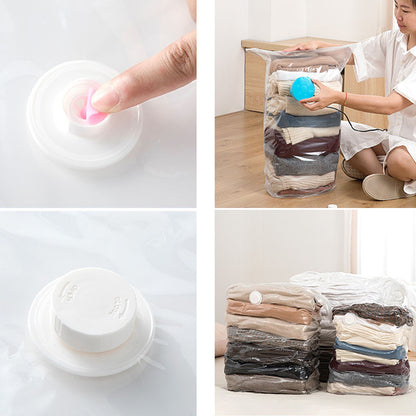 1шт Вакуумний пакет для одягу 80х110см, Vacuum Bag, Прозорий / Вакуумний мішок для зберігання одягу
