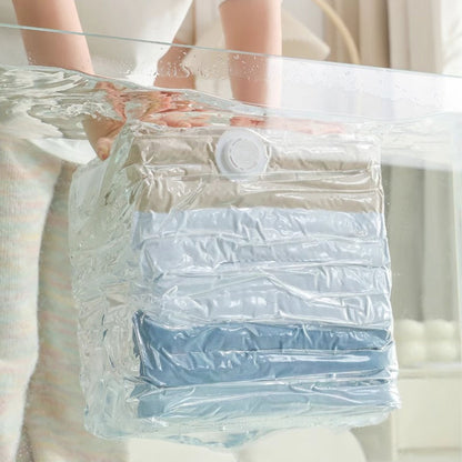 1шт Вакуумний пакет для одягу 80х110см, Vacuum Bag, Прозорий / Вакуумний мішок для зберігання одягу
