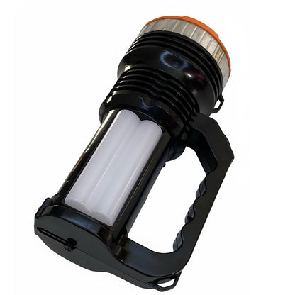Ручний ліхтар із сонячною панеллю, LED + COB, FEIAN FA-2958, Чорний / Ліхтар-прожектор / Кемпінговий ліхтар акумуляторний