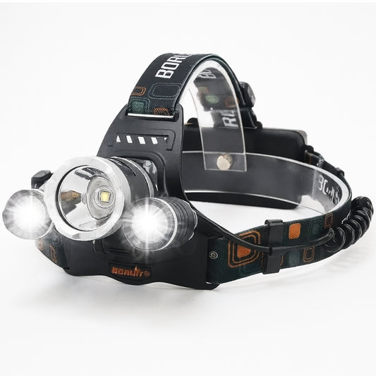 Ліхтарик налобний світлодіодний на акумуляторі Bailong RJ 3000 / Потужний акумуляторний ліхтар на лоб