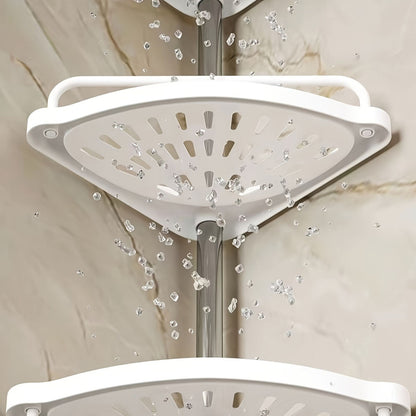 Кутова полиця для ванної 320х33см, Multi Corner Shelf GY-188 White, Білий / Розсувна полиця для ванної кімнати