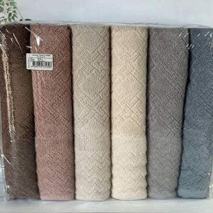 Набір рушників, 6 шт, 70x140 см, Cestepe Lux cotton Grand / Комплект махрових рушників / Бавовняні рушники