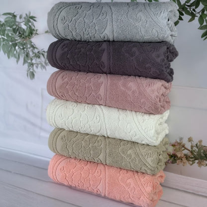 Набір рушників, 6 шт, 70x140 см, Cestepe Lux cotton Baki / Набір махрових рушників / Комплект рушників