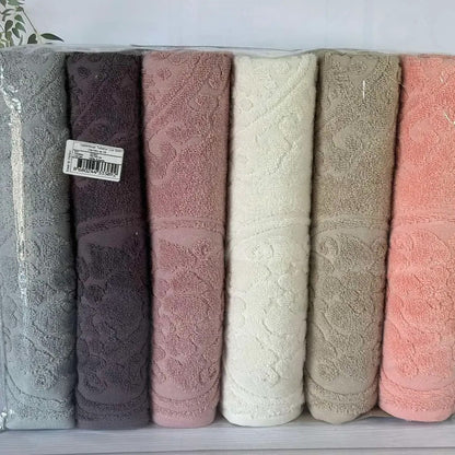 Набір рушників, 6 шт, 70x140 см, Cestepe Lux cotton Baki / Набір махрових рушників / Комплект рушників