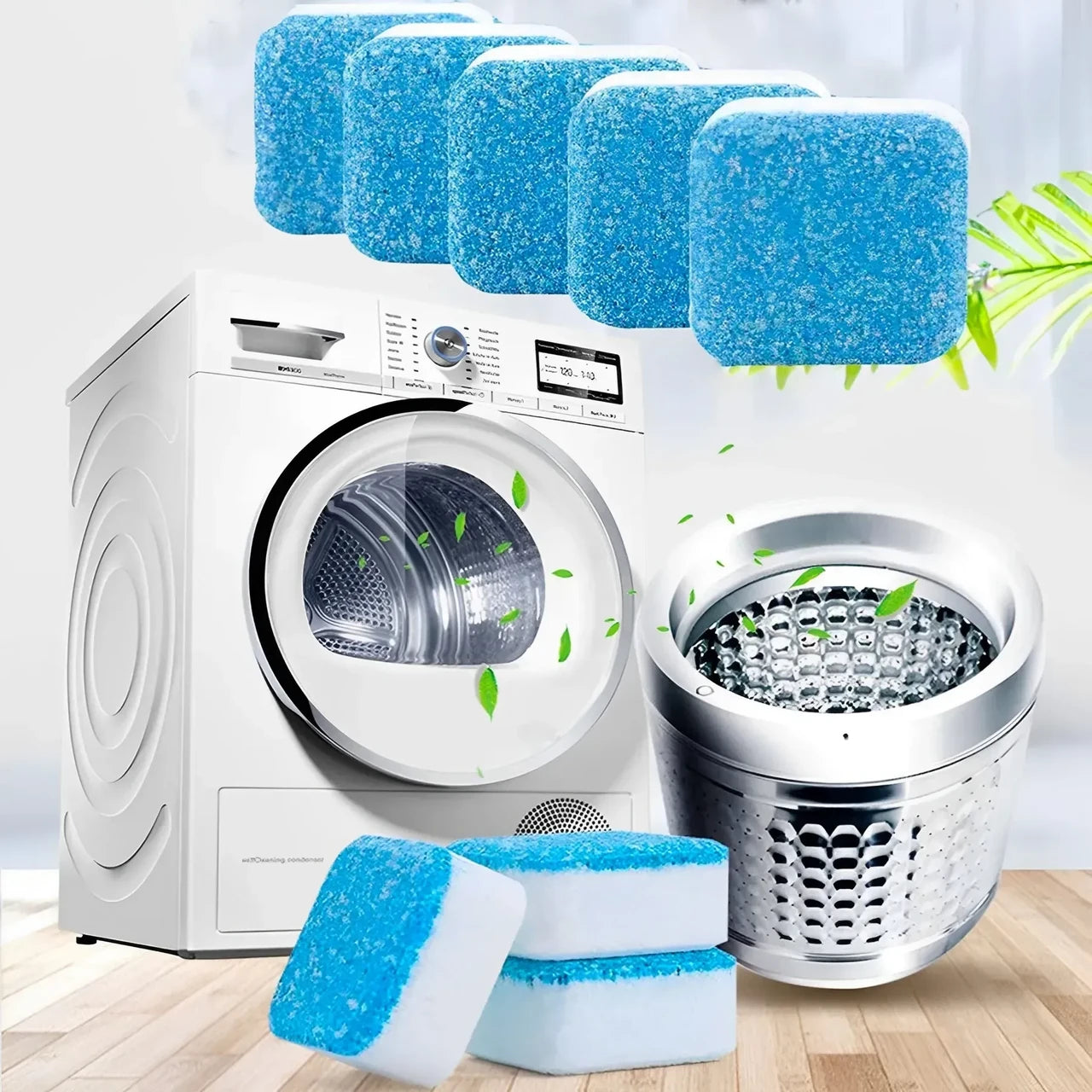 Антибактеріальний засіб для чищення пральної машин 12шт, Washing machine cleaner №2 / Таблетки для пральної машини