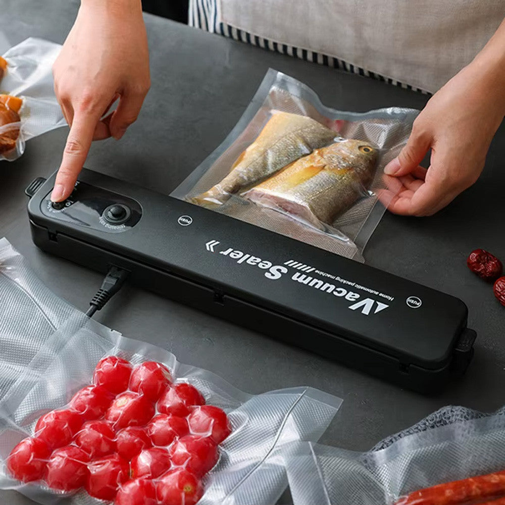 Кухонний вакуумний пакувальник харчових продуктів Vacuum Sealer, Чорний / Вакууматор