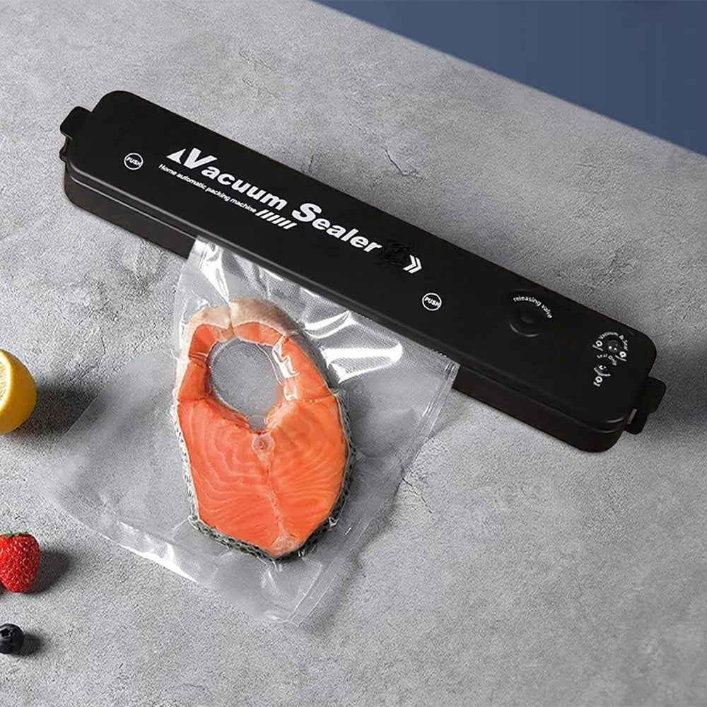 Кухонний вакуумний пакувальник харчових продуктів Vacuum Sealer, Чорний / Вакууматор