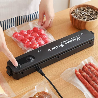 Кухонний вакуумний пакувальник харчових продуктів Vacuum Sealer, Чорний / Вакууматор