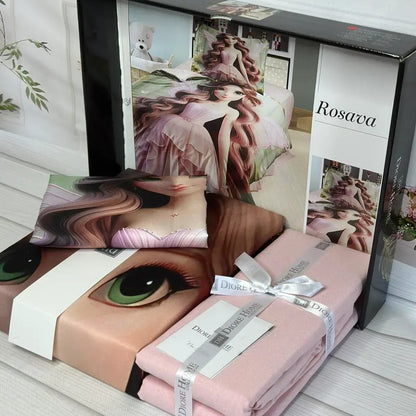 Дитяча постільна білизна, Полуторна, ранфорс, Romeo home Rosara / Набір дитячої постільної білизни