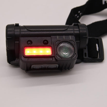 Налобний ліхтар із датчиком руху, BL-123 XPE+COB, з USB / Акумуляторний ліхтар із червоним світлом та магнітом