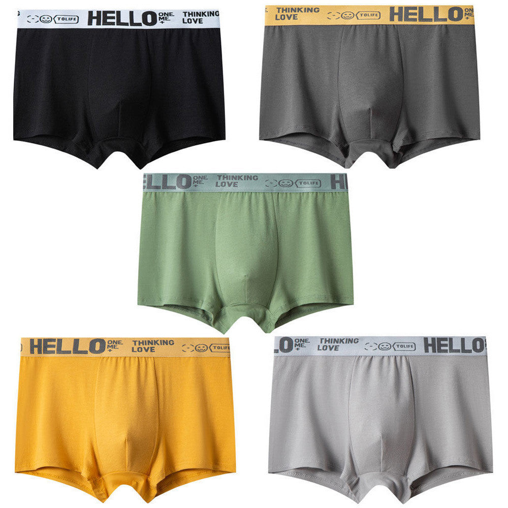 Набір чоловічих трусів, 5 шт, ХL / Нижня білизна для чоловіків / Чоловічі труси-боксери / Труси шорти