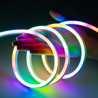 Розумна неонова стрічка, від USB, 3м, Bluetooth + пульт, Rgb / Гнучка RGB стрічка / Світлодіодна стрічка неон / LED стрічка