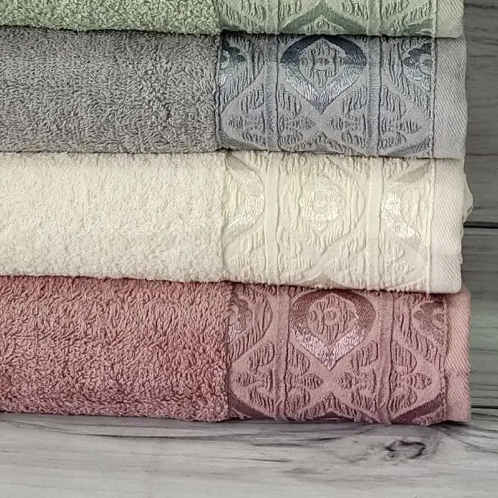 Набір махрових рушників 70х140см, 6шт/уп, Mame Dalga / Рушники махрові / Комплект рушників банних