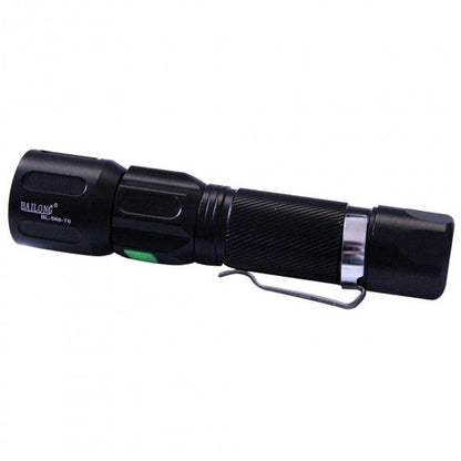 Ручний ліхтар акумуляторний від USB, BL548 T6, Чорний / LED ліхтар тактичний / Світлодіодний ліхтар ручний