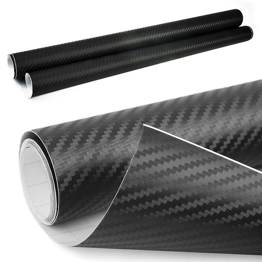Карбонова плівка 3D, 30х150 см, 1 рулон / Самоклеюча плівка карбонова для авто / Захисна плівка для авто