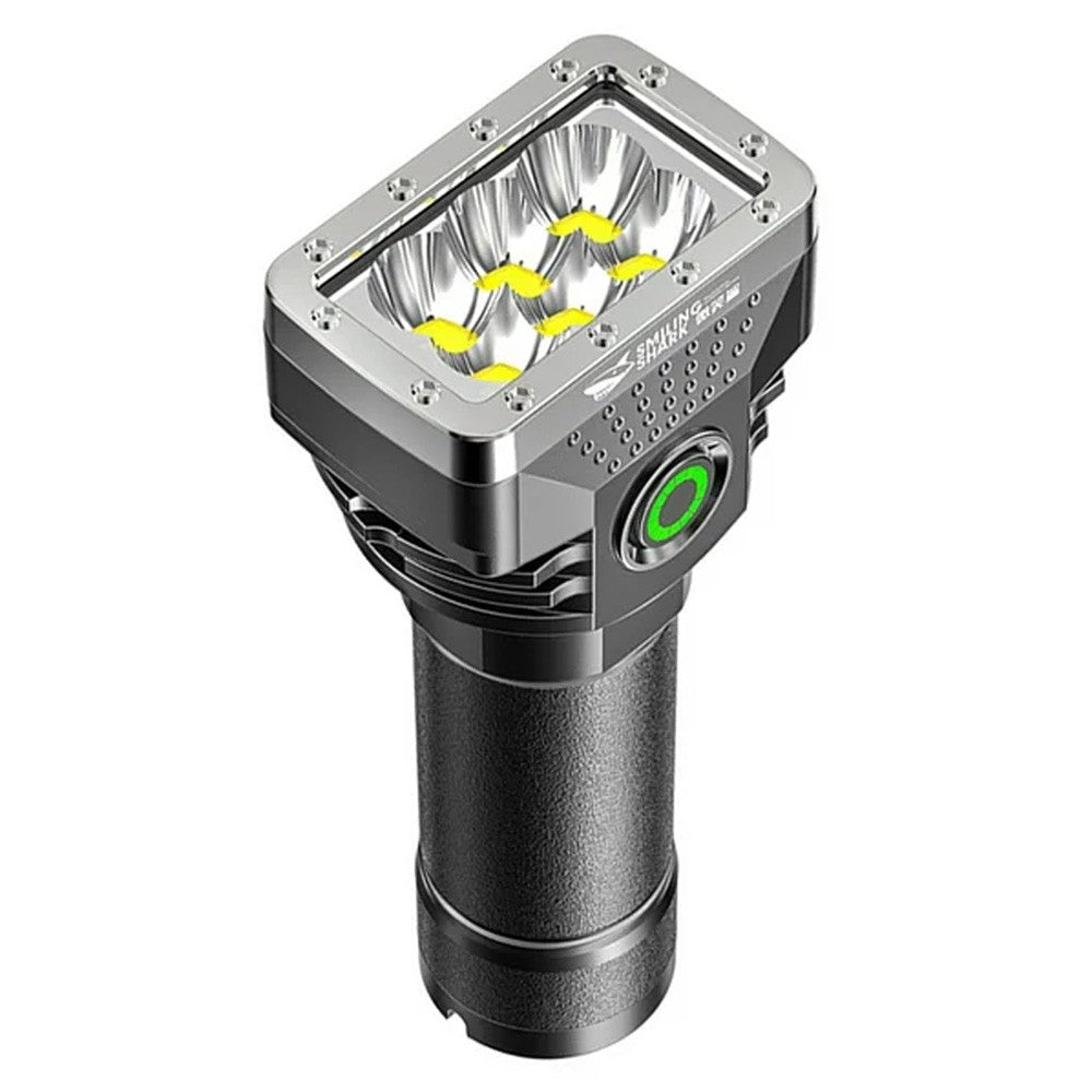 Ручний ліхтар акумуляторний, 4 режими, від USB, LY-001, Чорний / Світлодіодний ліхтарик на акумуляторі / LED ліхтар