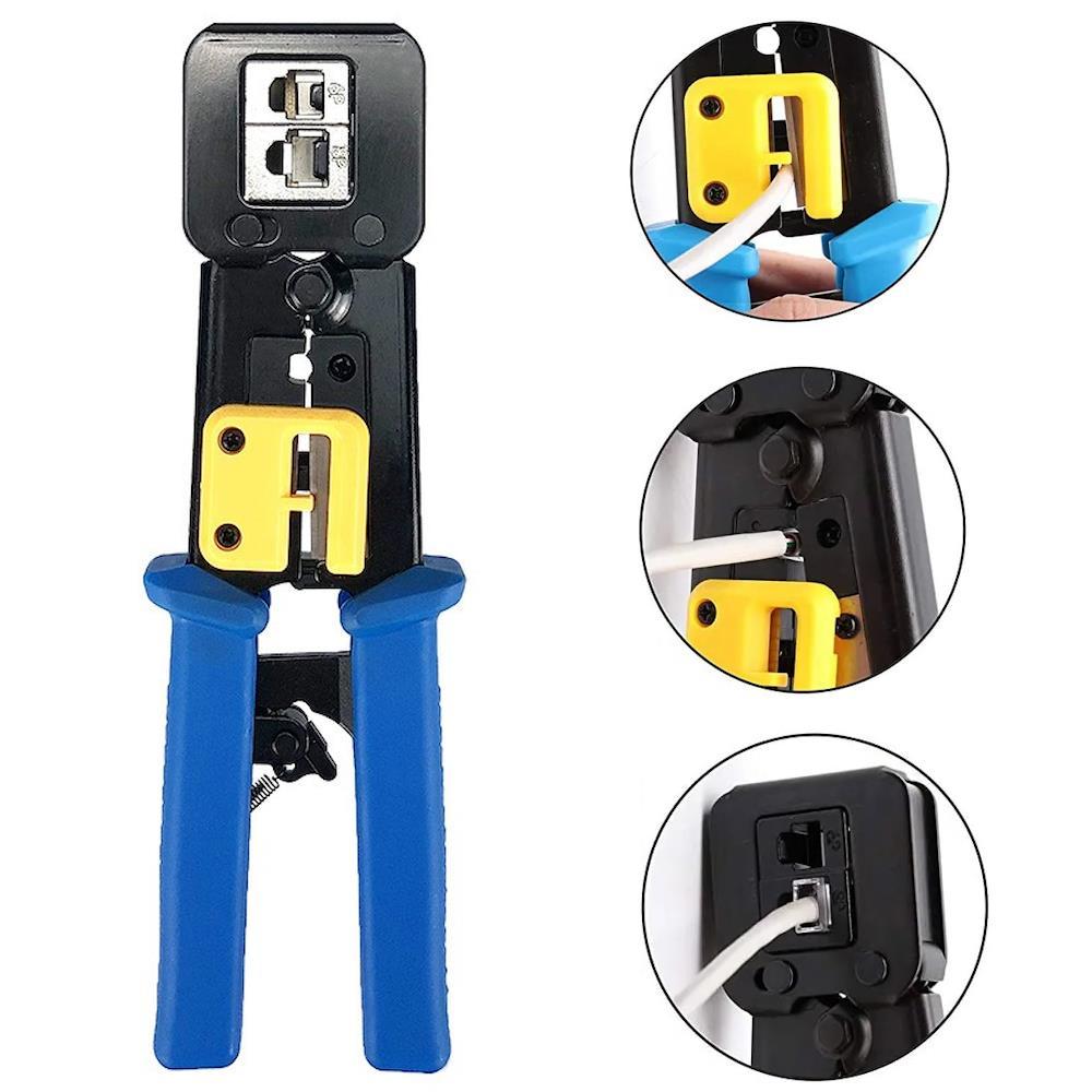 Кліщі для обтиску, RJ45, RJ11 / Кліщі обтискні / Інструмент для обтиску