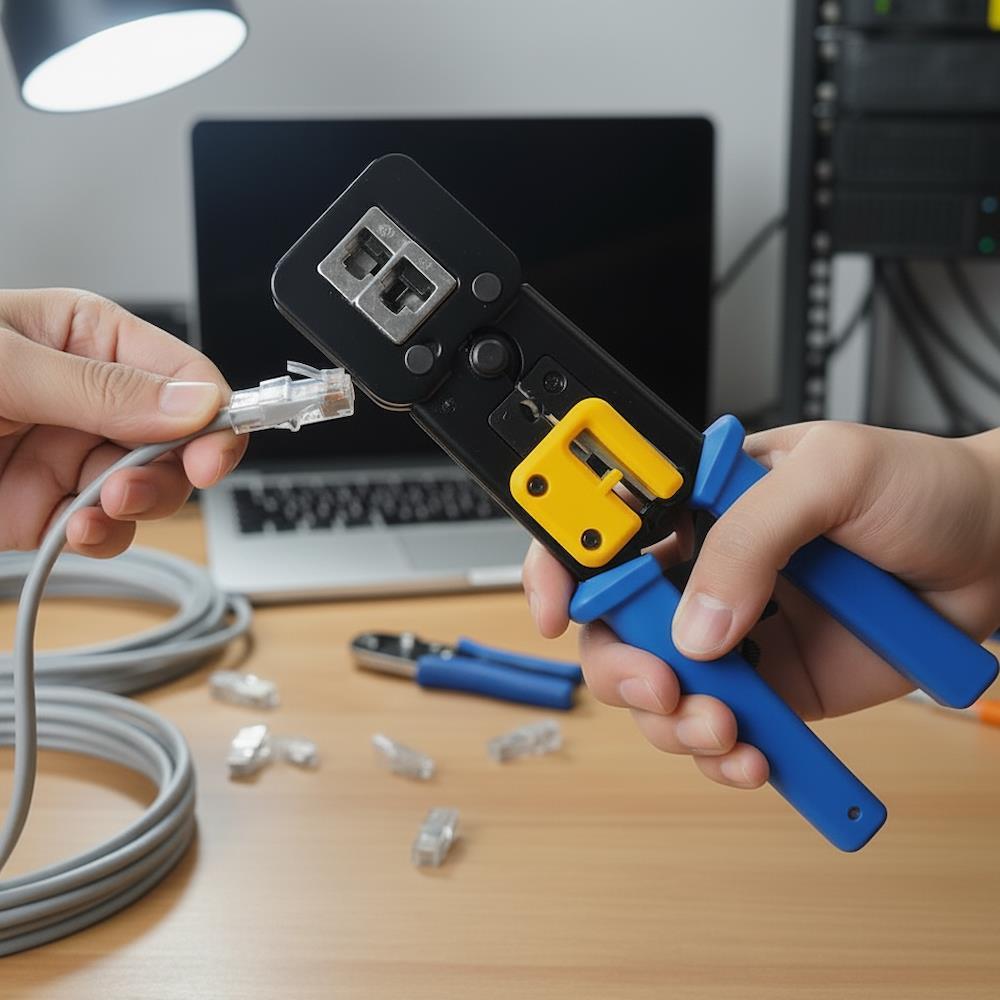 Кліщі для обтиску, RJ45, RJ11 / Кліщі обтискні / Інструмент для обтиску