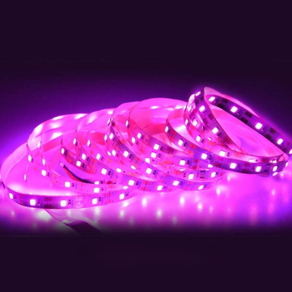Світлодіодна фітострічка на USB, 5 м, Фіолетовий / LED стрічка для рослин / Фітострічка для розсади