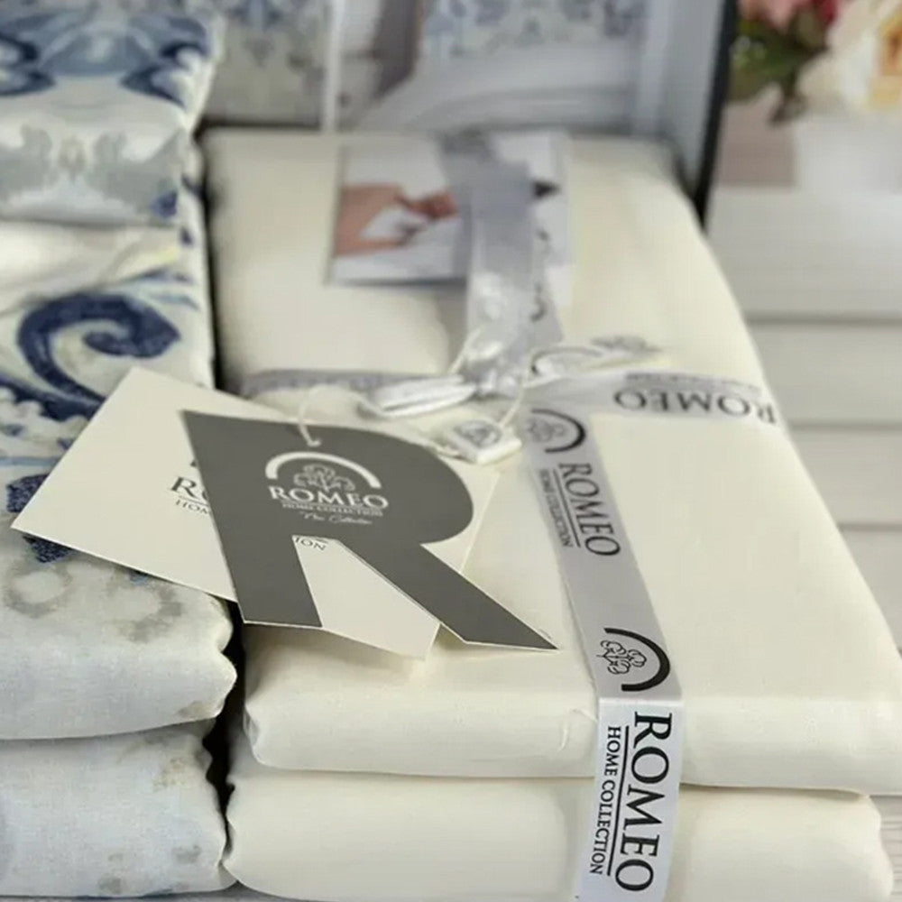 Комплект постільної білизни з сатину, Євро розміру, Aria, Romeo home / Сатинова білизна постільна