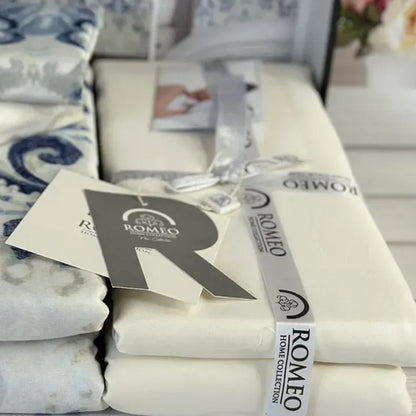 Комплект постільної білизни з сатину, Євро розміру, Aria, Romeo home / Сатинова білизна постільна